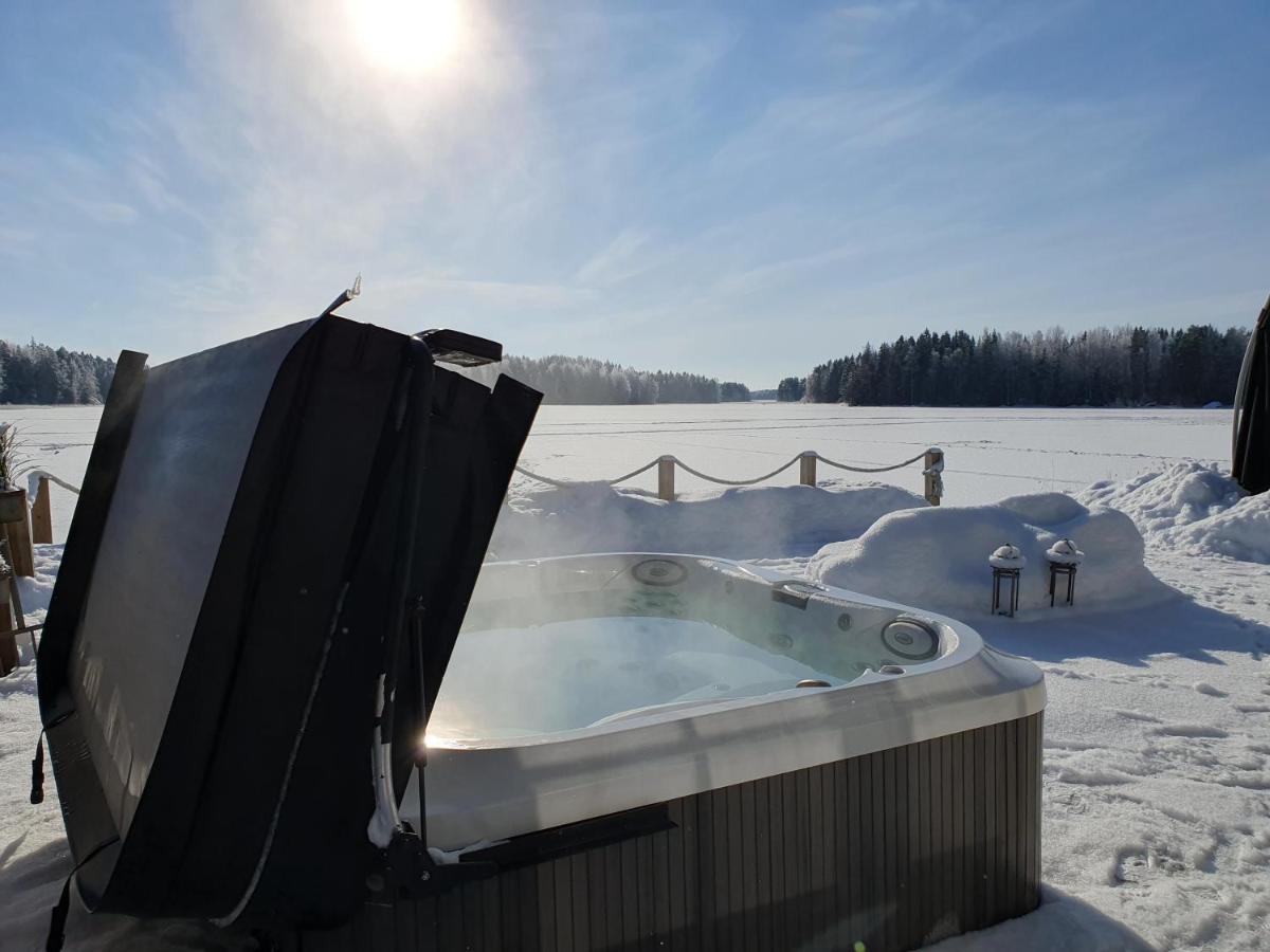 Stunning Log Cabin 45M2 On The Shore Of Kallavesi. Kuopio Luaran gambar