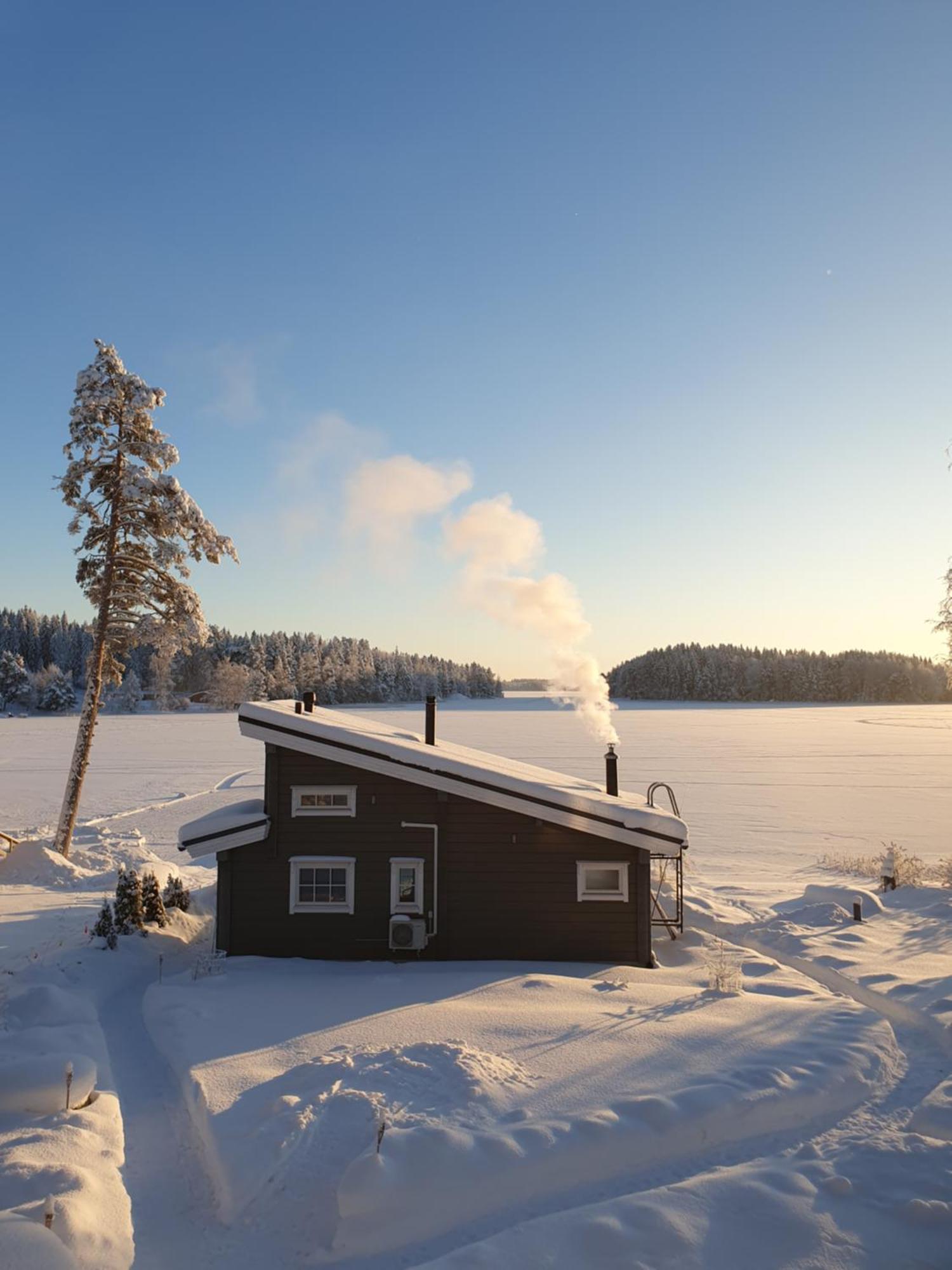 Stunning Log Cabin 45M2 On The Shore Of Kallavesi. Kuopio Luaran gambar