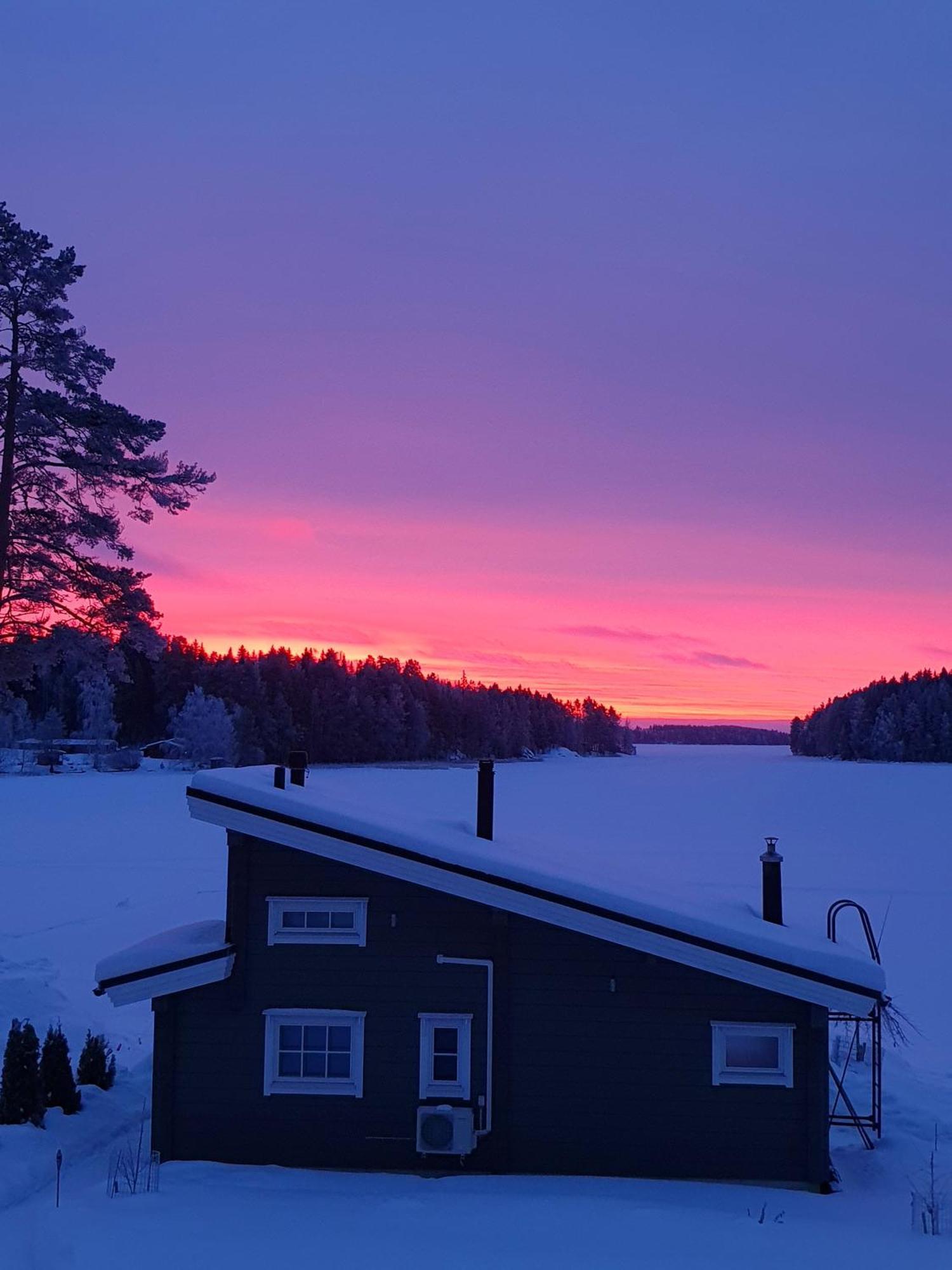 Stunning Log Cabin 45M2 On The Shore Of Kallavesi. Kuopio Luaran gambar
