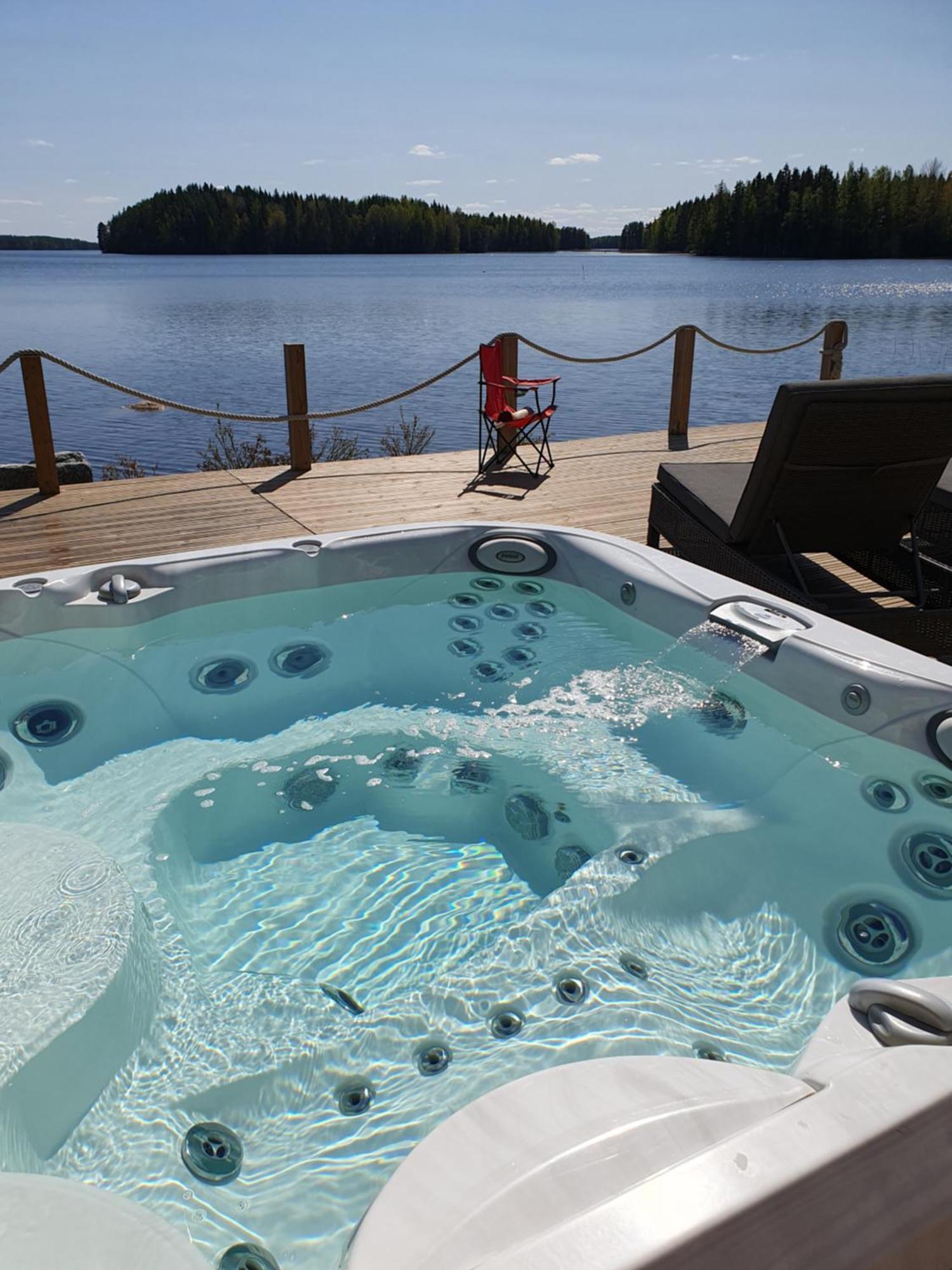 Stunning Log Cabin 45M2 On The Shore Of Kallavesi. Kuopio Luaran gambar