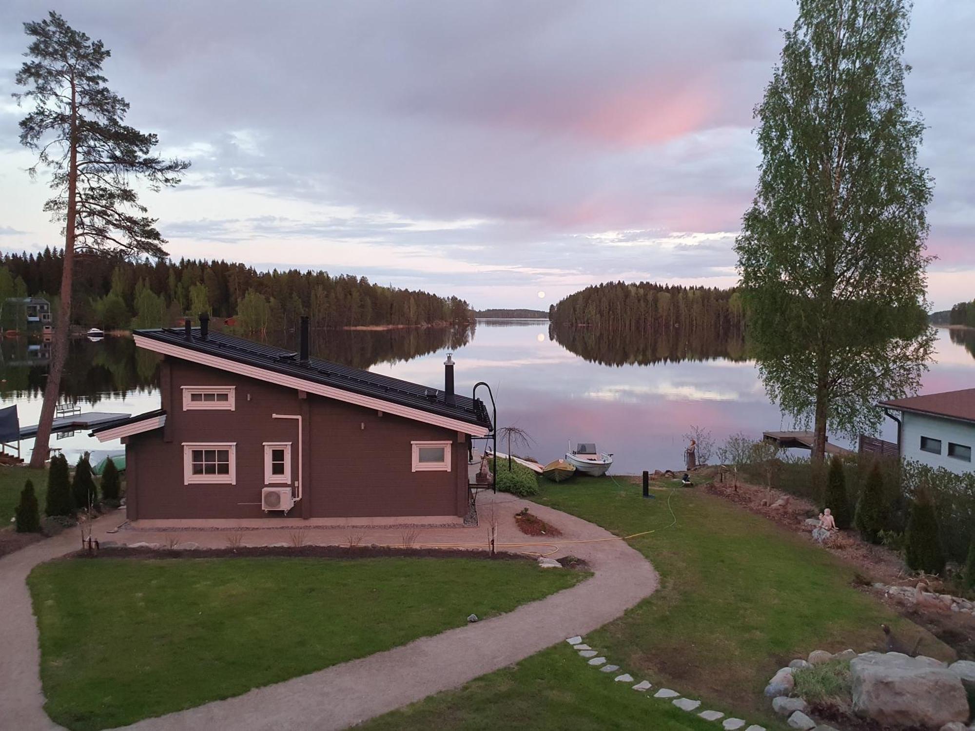 Stunning Log Cabin 45M2 On The Shore Of Kallavesi. Kuopio Luaran gambar