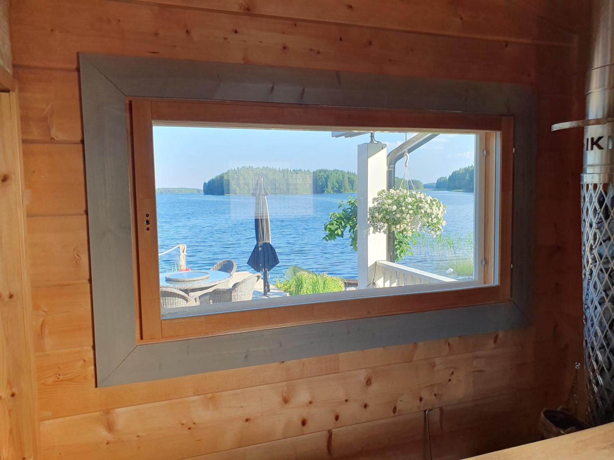 Stunning Log Cabin 45M2 On The Shore Of Kallavesi. Kuopio Luaran gambar